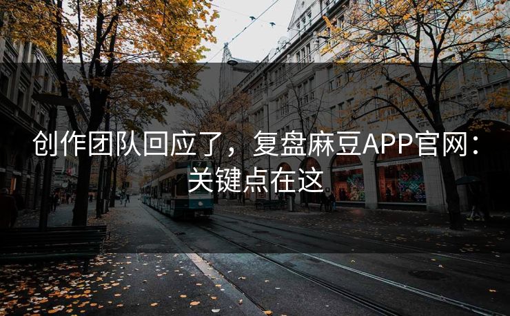 创作团队回应了,复盘麻豆APP官网:关键点在这